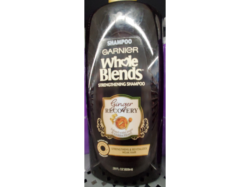 Garnier Whole Blends Strengthening Shampoo, Ginger Recovery, 28 fl oz