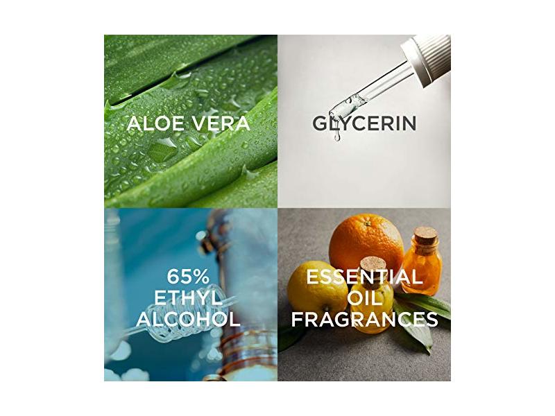 OLIKA | Hydrating Hand Sanitizer Spray with Clip-On, Fragrance Free with Essential Oils 300 Uses (6 Pack)