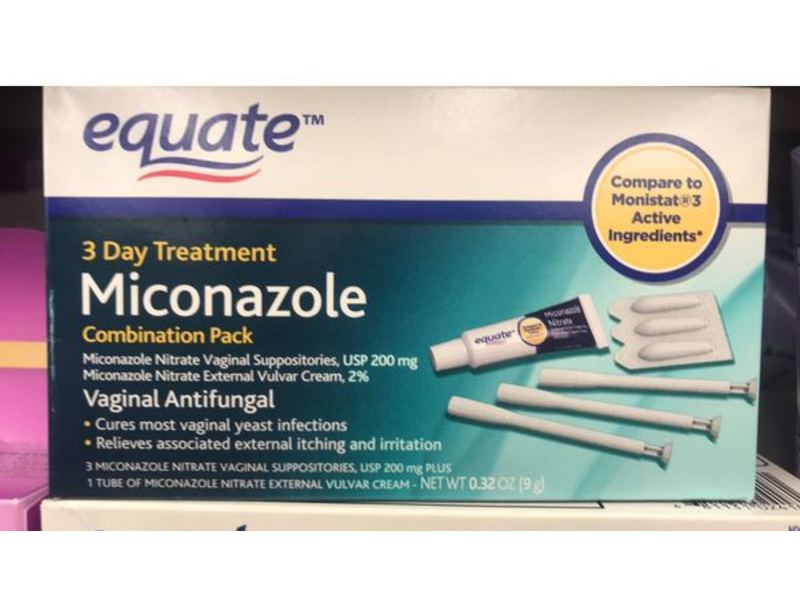 Equate Miconazole 3 Day Treatment Vaginal Antifungal, 0.32 oz/9 g