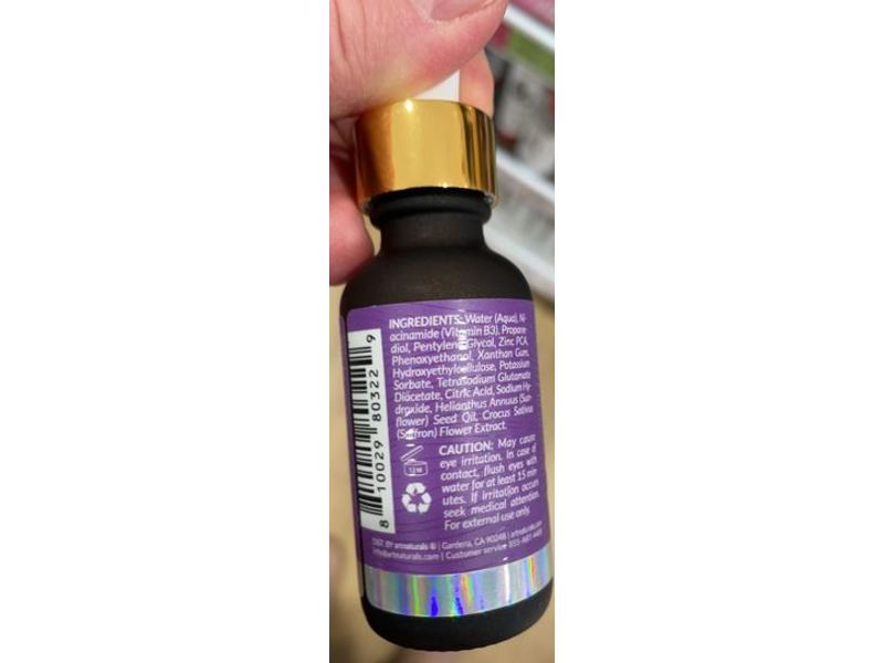 Artnaturals Luxe Glowing Saffron Niacinamide Serum, 1 fl oz/30 ml