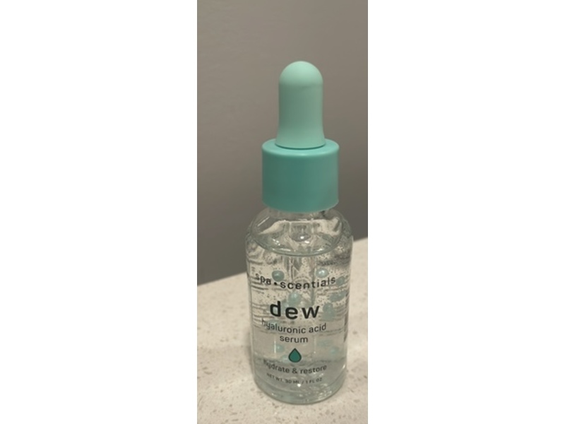 Spa Scentials Dew Serum, Hyaluronic Acid, 1 fl oz/30 mL