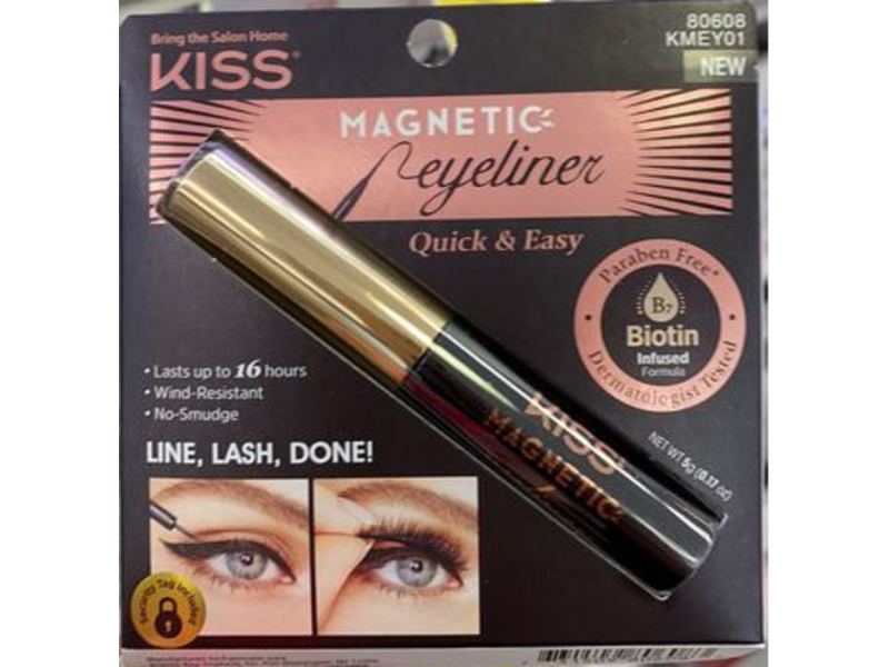 Kiss Magnetic Eyeliner, 0.16 fl oz/4 g
