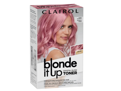 Clairol Blonde It Up Crystal Glow Toner Demi Permanent Hair Dye, Rose Quartz, 5.24 fl oz, Pack of 1