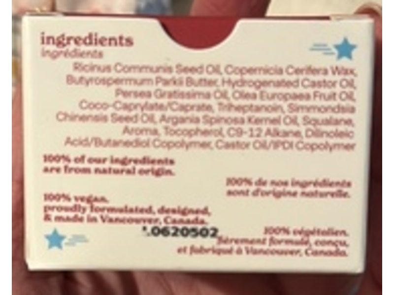 Jubel Naturals Treatment Lip Mask, Vanilla Cherry, 0.7 oz/20 g