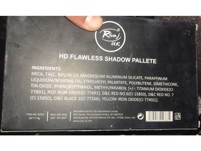 Rivaj HD Flawless Shadow Palette, 02, 9 g