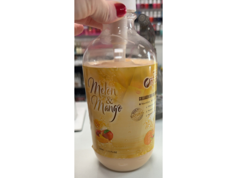 2E Organic Collagen Shea Butter Body Cream, Melon & Mango, 25 fl oz/750 mL