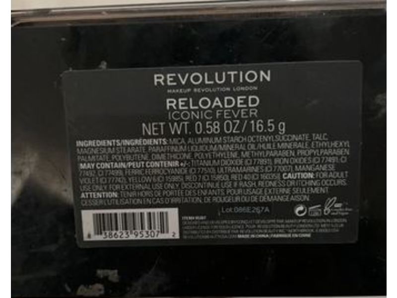 Revolution Eyeshadow Palette, Reloaded Iconic Fever, 0.58 oz/16.5 g
