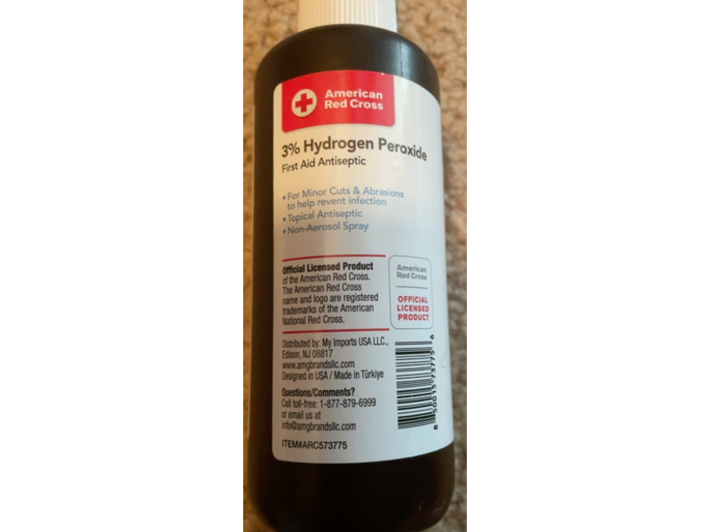 American Red Cross Antiseptic Spray, 3% Hydrogen Peroxide, 6 fl oz/177 mL