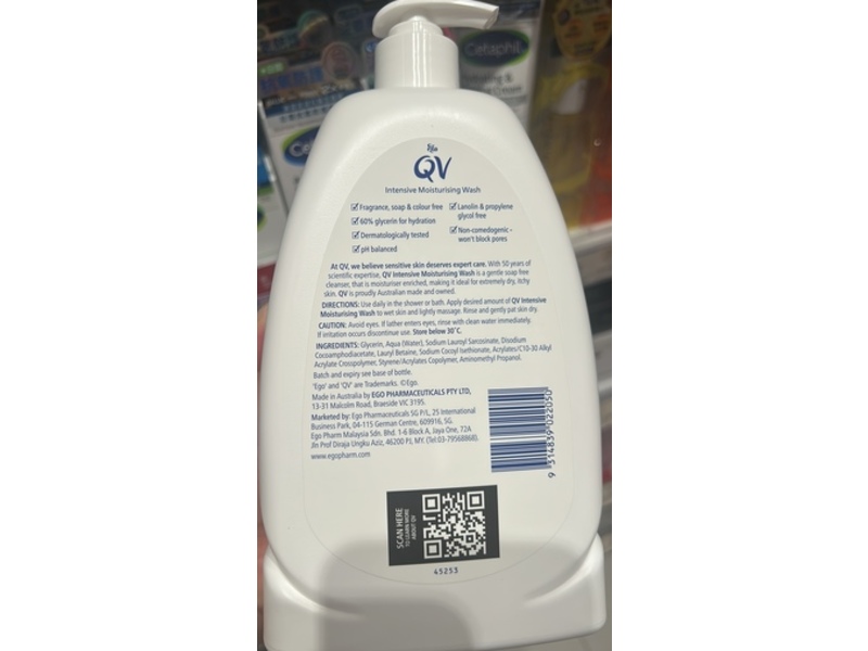 Ego QV Intensive Moisturising Wash, 1kg