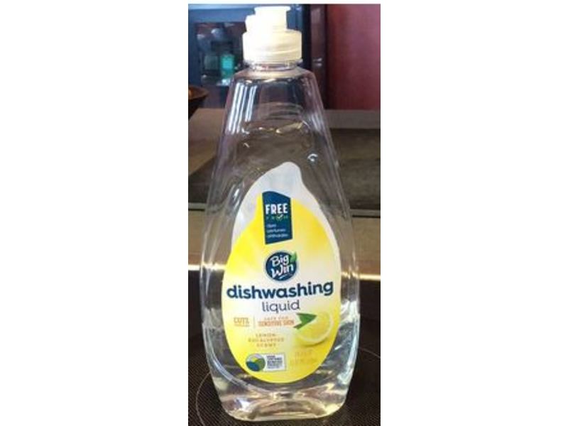 Big Win Dish Liquid, Lemon Eucalyptus, 19.4 fl oz/573 mL