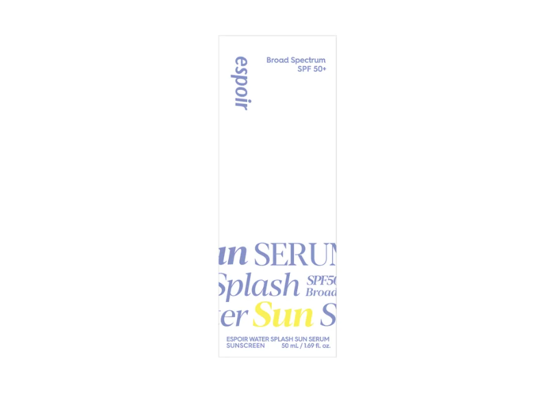 Espoir Water Splash Sun Serum Sunscreen, SPF 50, 1.69 fl oz/50 mL