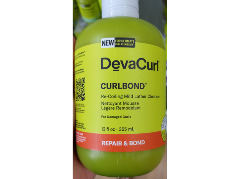 DevaCurl CurlBond Re-Coiling Mild Lather Cleanser, 12 fl oz/355 mL