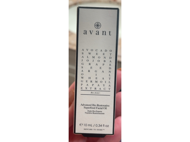 Avant Advanced Bio Restorative Superfood Facial Oil, 0.34 fl oz/10 mL