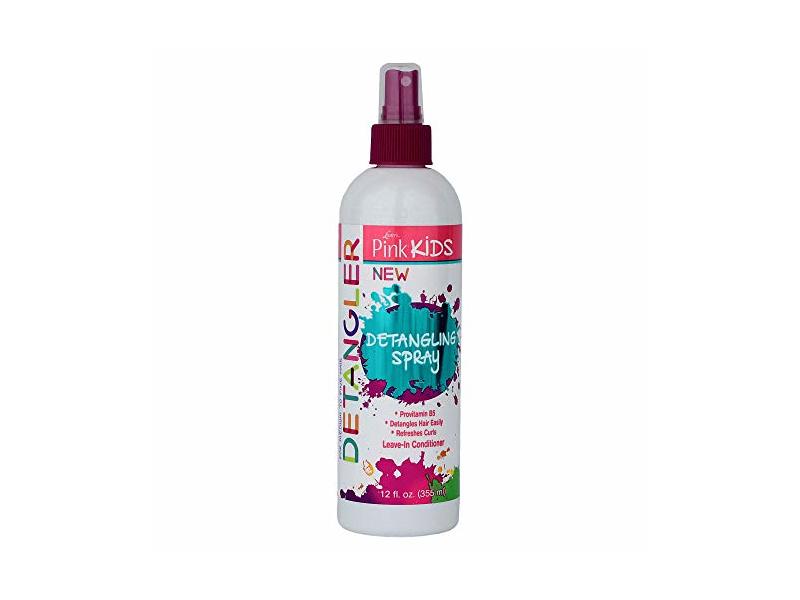 Luster's Pink Kids Detangling Spray Leave-In Conditioner, Provitamin B5, 12 fl oz/355 mL