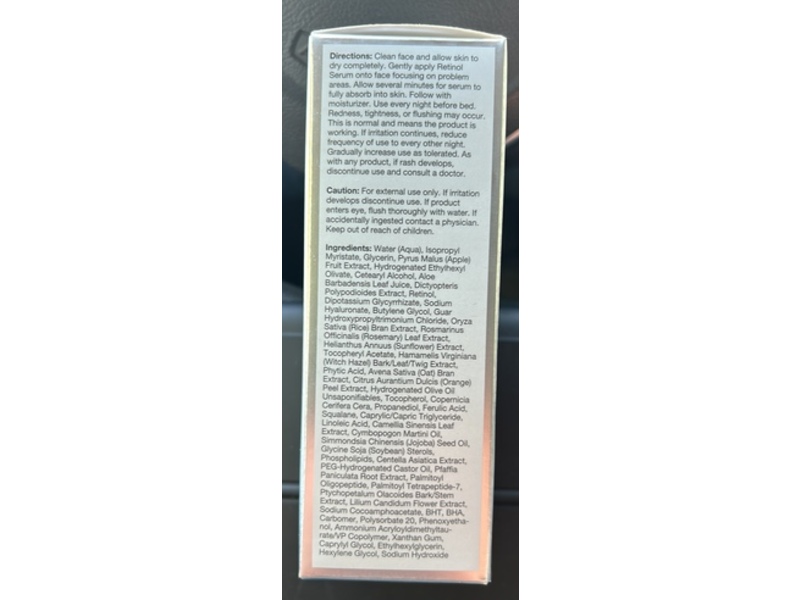 Progenix Professional Skin Care Retinol Anti-Wrinkle Face Serum, 1 fl oz/30 mL