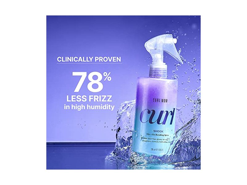 Curl Wow Curl Mix-Fix Bundling Spray, Shook, 18 fl oz/295 mL