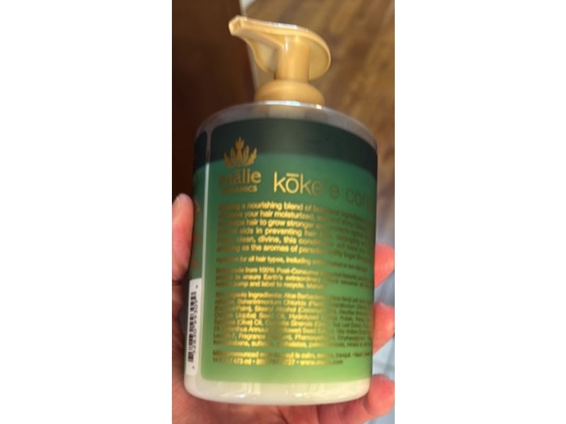 Malie Organic Koke'e Conditioner, 14 fl oz/473 mL