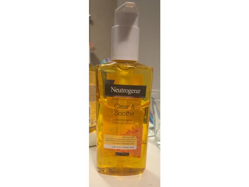 Neutrogena Micellar Jelly Make-Up Remover, Clear & Soothe, 200 mL