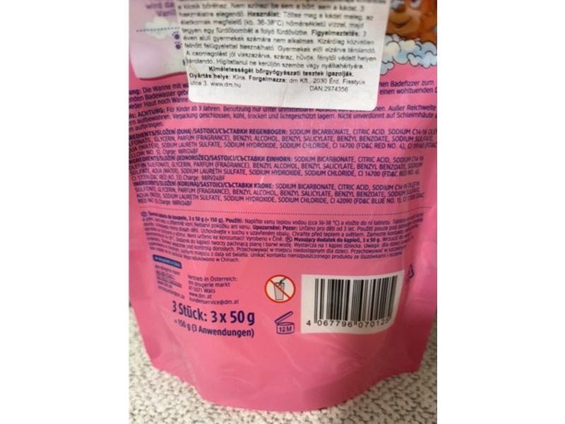 Dm Saubar Bath Fizzer Foam Clouds, 50 g, 3 Count