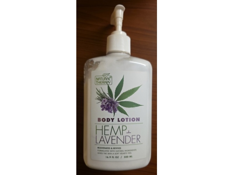 Natural Therapy Body Lotion, Hemp + Lavender, 16.9 fl oz/ 500 mL
