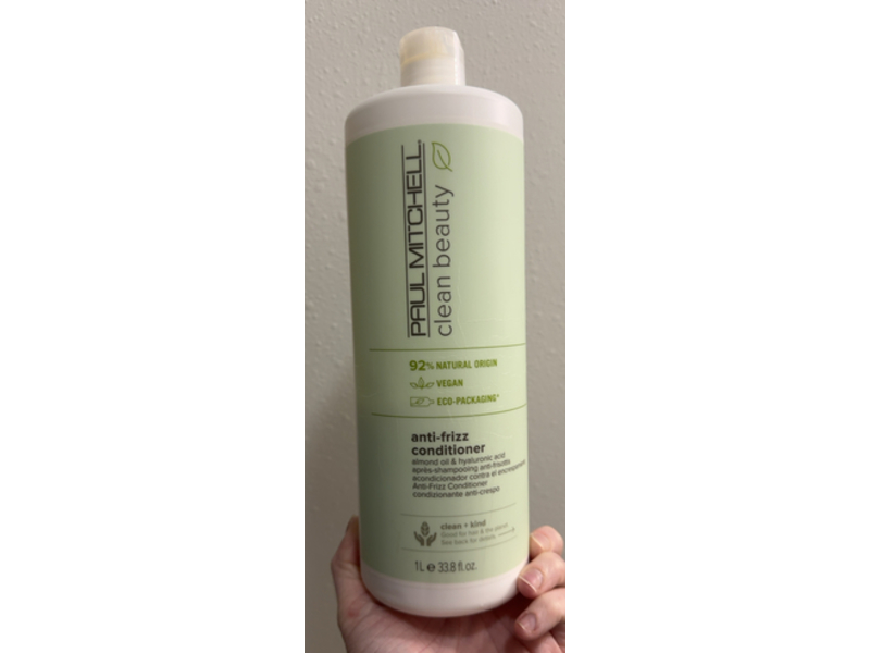 Paul Mitchell Clean Beauty Anti Frizz Conditioner, 33.8 fl oz/1 L