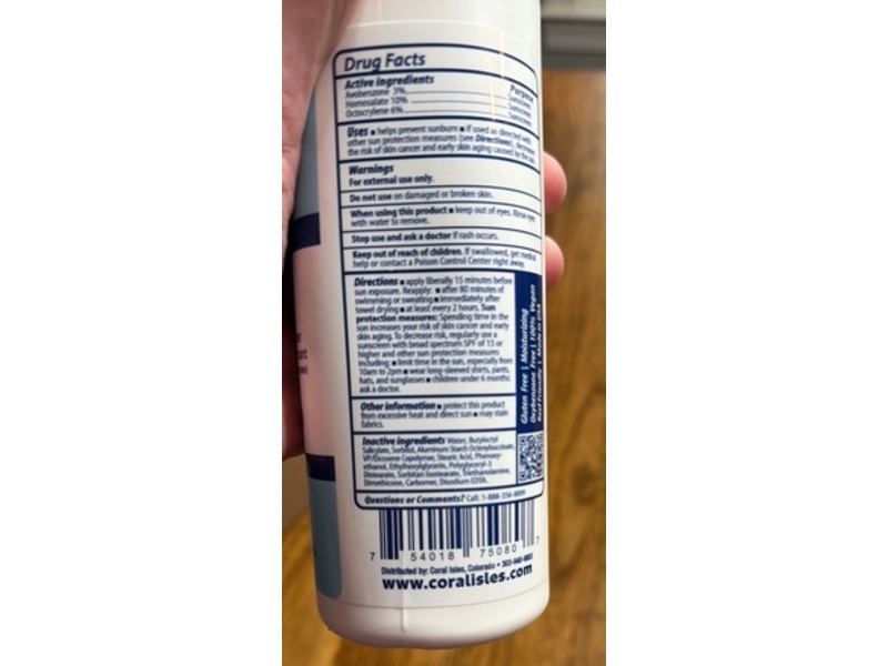 Coral Isles Reef Frendly Sunscreen Lotion, SPF 50, 16 oz/453 mL