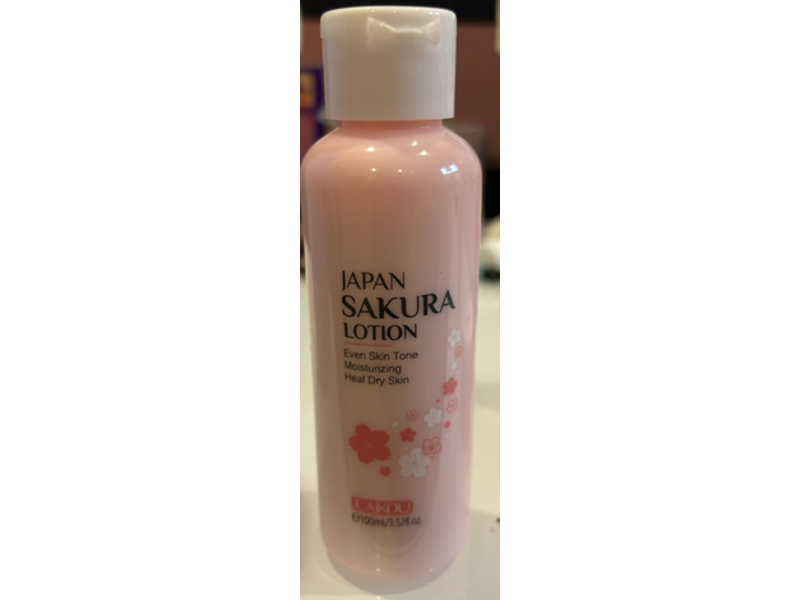 Laikou Japan Sakura Moisturizing Lotion, 3.52 fl oz/100 mL