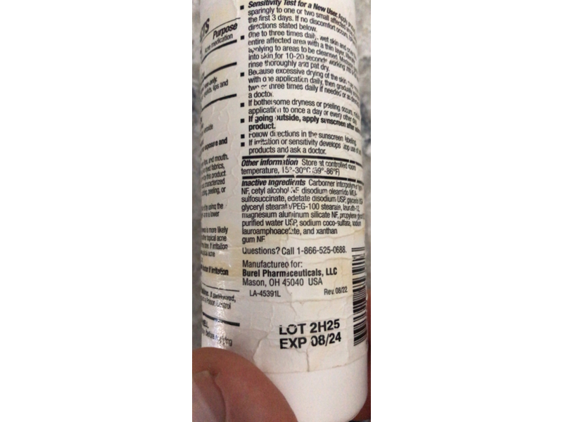 Benzoyl Peroxide Topical Wash 5%, 5 oz