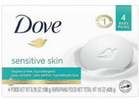 Dove Moisturizing Cream Beauty Bar, Sensitive, 3.75 oz/106 g, Count 4 - thumbnail 2