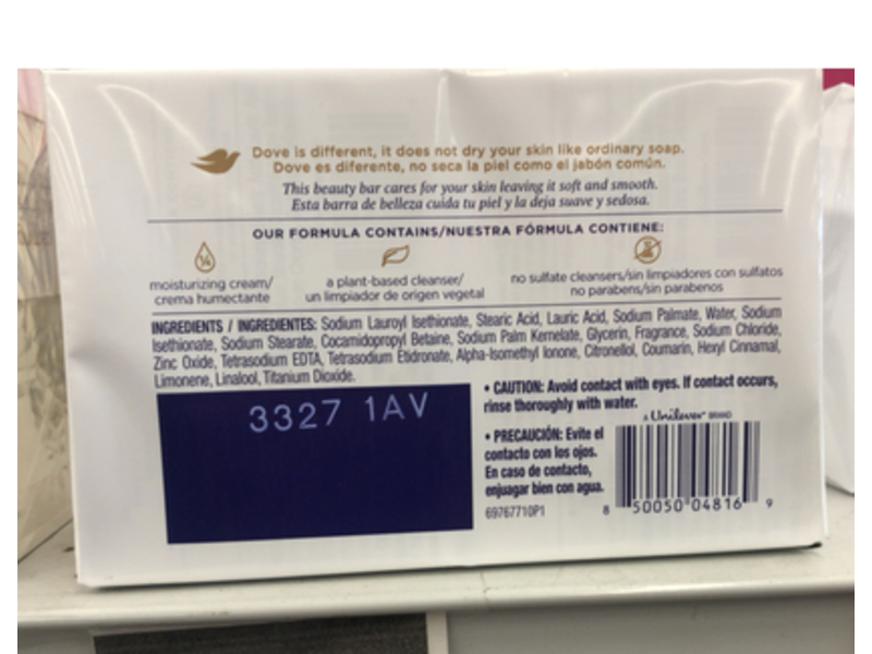 Dove Beauty Bar, Original, 3.17 oz/90 g, 4 Count