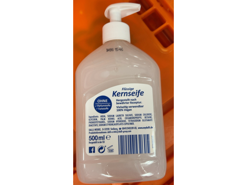 Dalli Liquid Curd Soap, 16.9 fl oz/500 mL, Pack Of 3