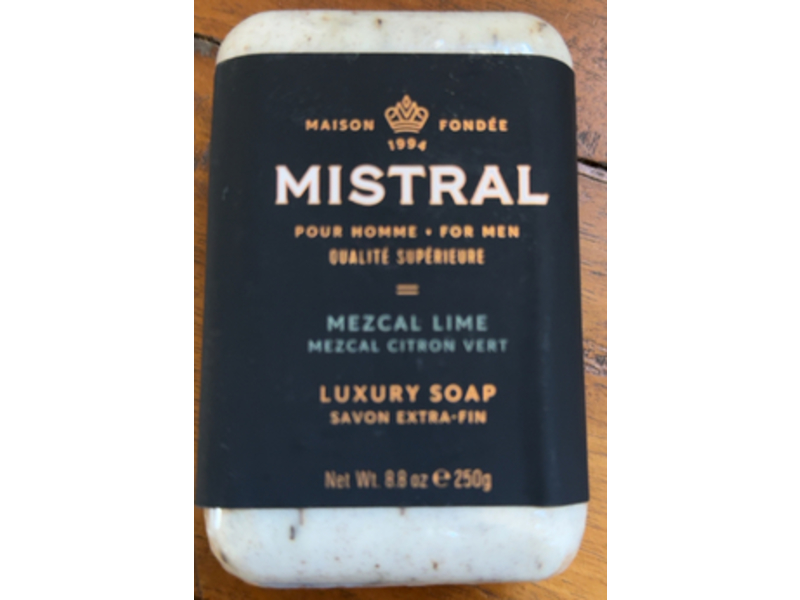 Mistral Luxury Soap, Mezcal Lime, 8.8 oz/250 g