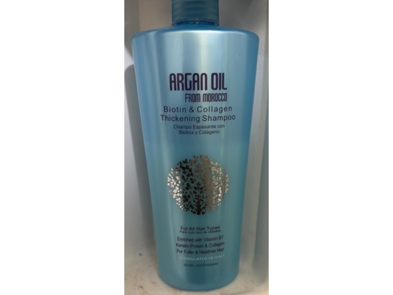 Argan Oil From Morocco Biotin & Collagen Thickening Shampoo, 33.8 fl oz/1000 mL