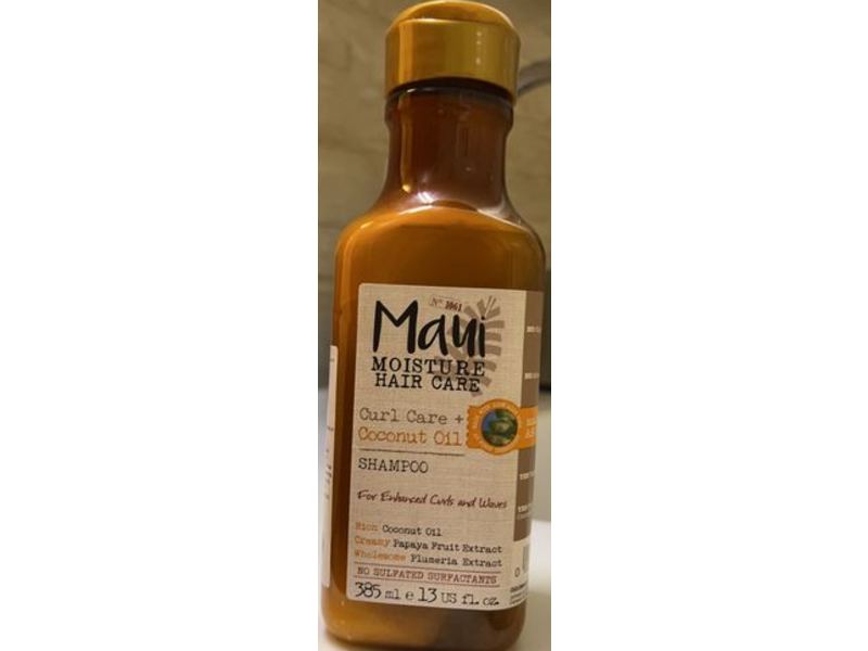 Maui Moisture Hair Care Shampoo, Curl Care+ Coconut Oil, 13 fl oz/385 mL