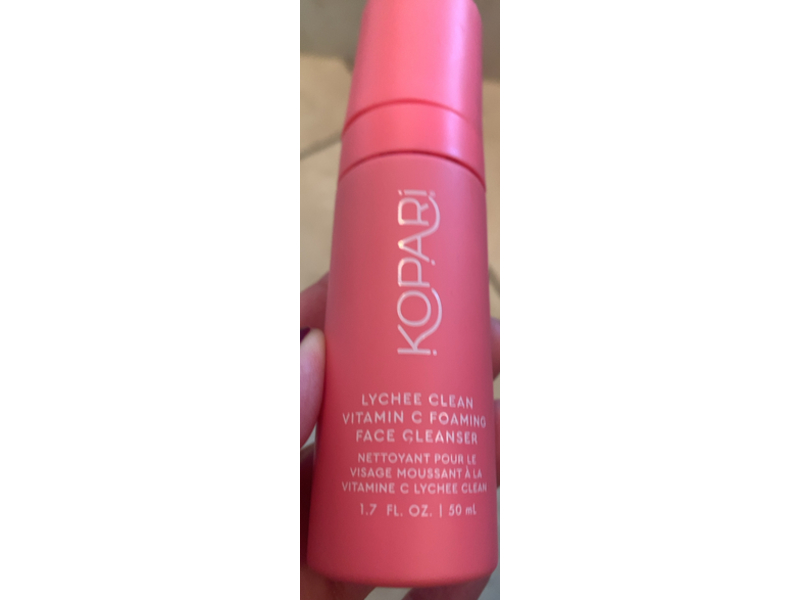 Kopari Lychee Clean Vitamin C Foaming Face Cleanser, 1.7 fl oz/50 mL