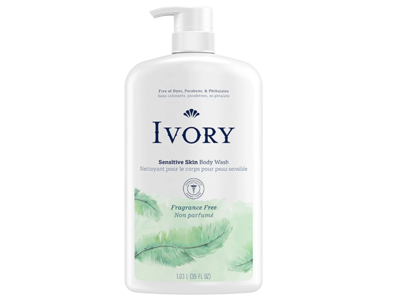 Ivory Sensitive Skin Body Wash, 35 fl oz/ 1.03 L