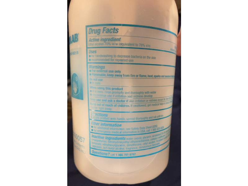 Ecolab Express Gel Hand Sanitizer, 18 fl oz/540 mL