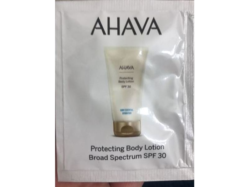 Ahava Protecting Body Lotion, SPF 30, 0.1 fl oz/3 mL