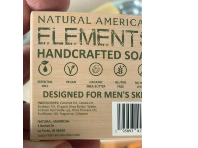 Natural America Elements Men’s Bar Soap, Desert Sage, 5 oz