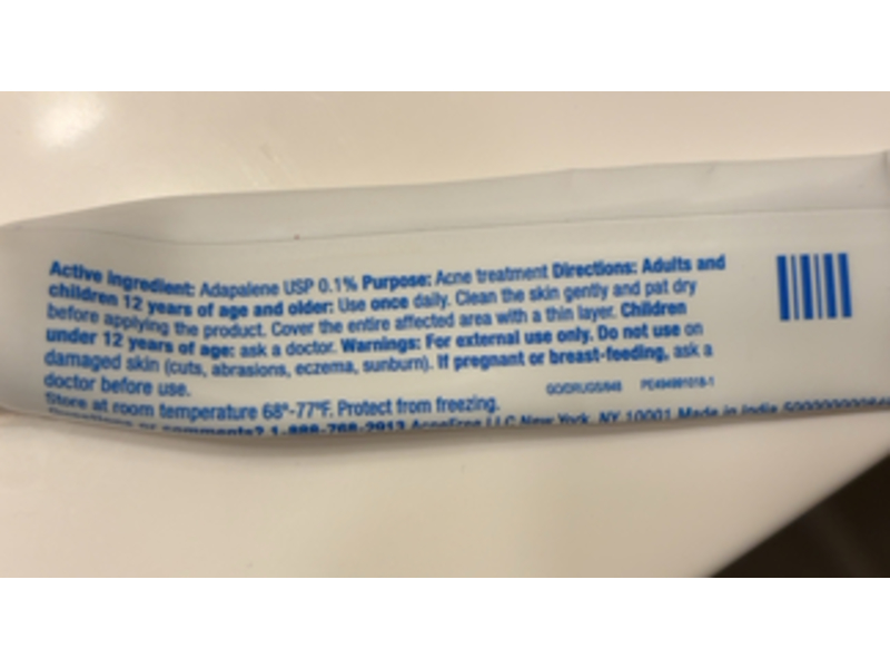 Acne Free Adapalene Gel Acne Treatment, 0.5 fl oz/15 g