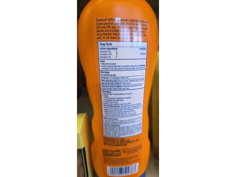 Equaline Sport Sunscreen Lotion, SPF 50. 8 fl oz/237 mL
