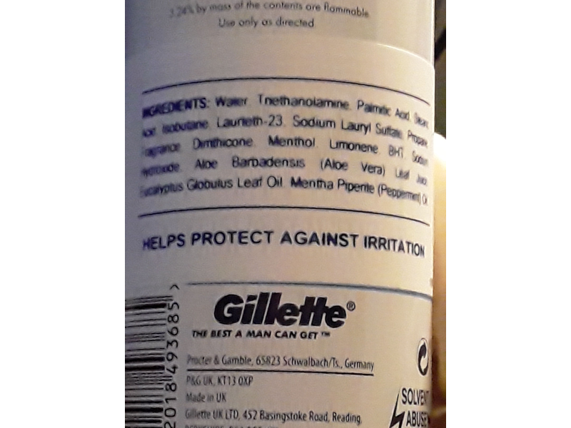 Gillette Skinguard Sensitive Shave Foam, Skin Protection, 200 mL