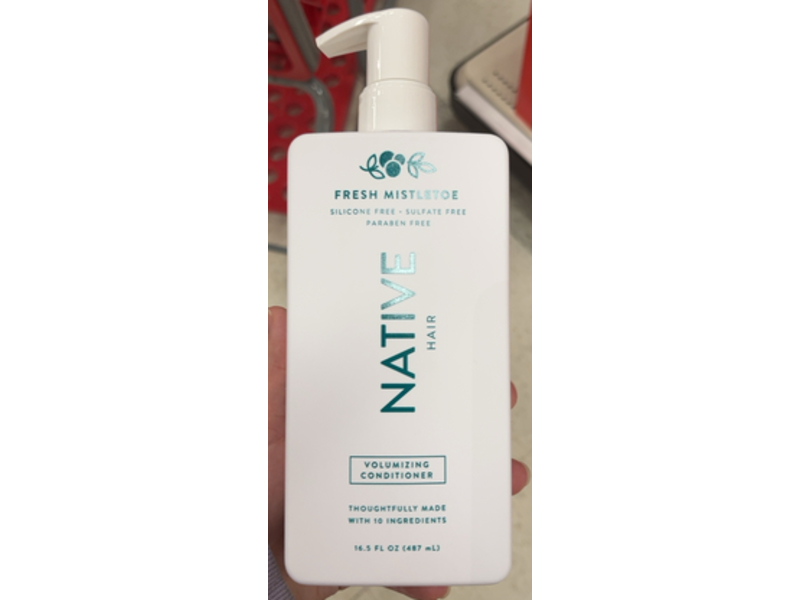 Native Fresh Mistletoe Volumizing Conditioner, 16.5 fl oz/487 mL