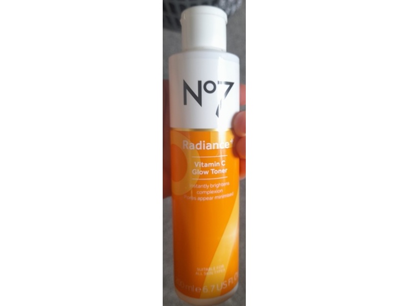 No7 Radiance + Glow Toner, Vitamin C, 6.7 fl oz/200 mL