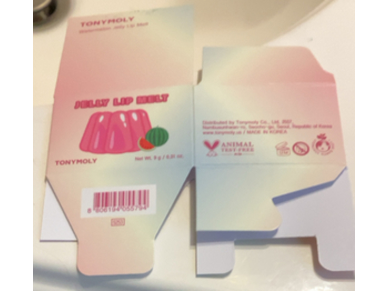 Tony Moly Jelly Lip Melt, Watermelon, 0.31 oz/9 g