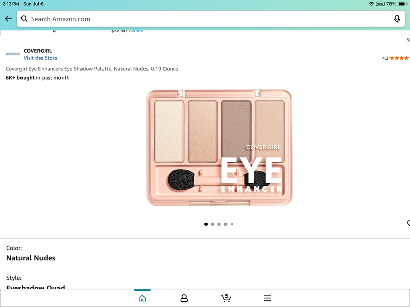 CoverGirl Eye Enhancer, Natural Nudes, 0.19 oz/5.5 g