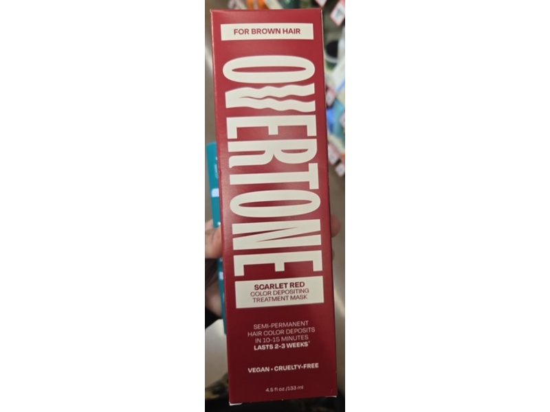 Overtone Semi-Permanent Hair Color, Scarlet Red, 4.5 fl oz/133 mL