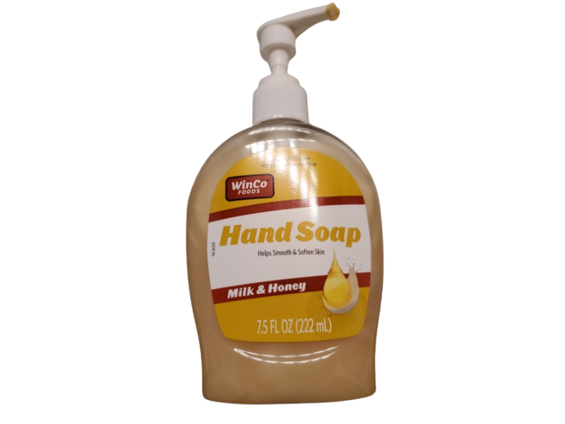 WinCo Foods Hand Soap, Milk & Honey, 7.5 fl oz/222 mL