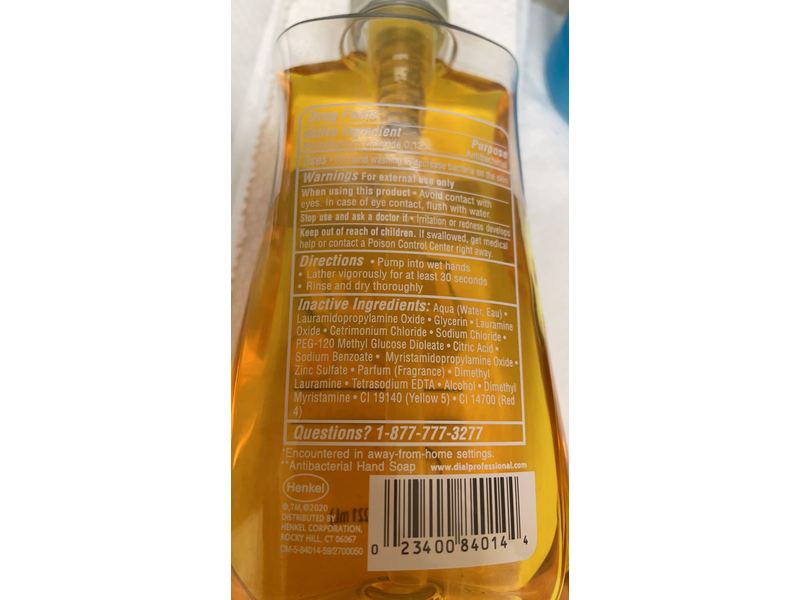 Dial Liquid Antibacterial Hand Soap, Gold, 7.5 fl oz