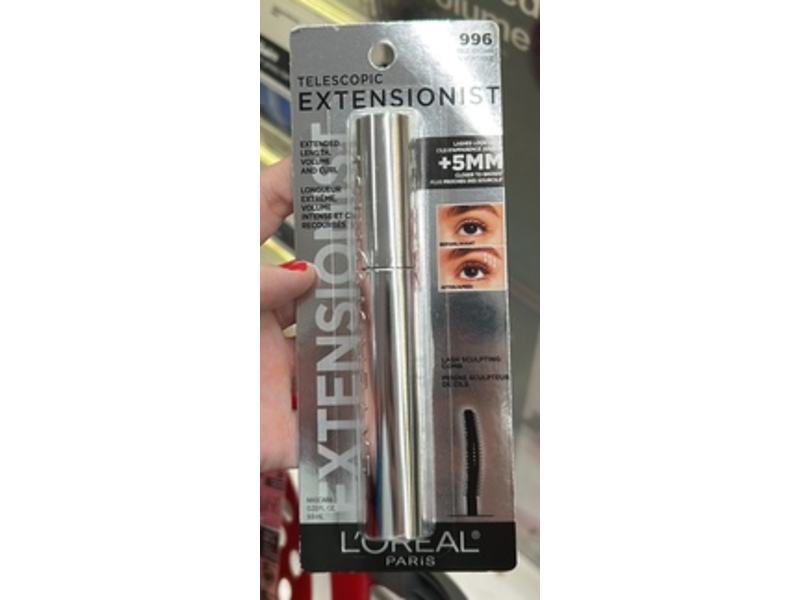 L'Oreal Paris Telescopic Extensionist Mascara, 996 True Brown, 0.33 fl oz/9.9 mL
